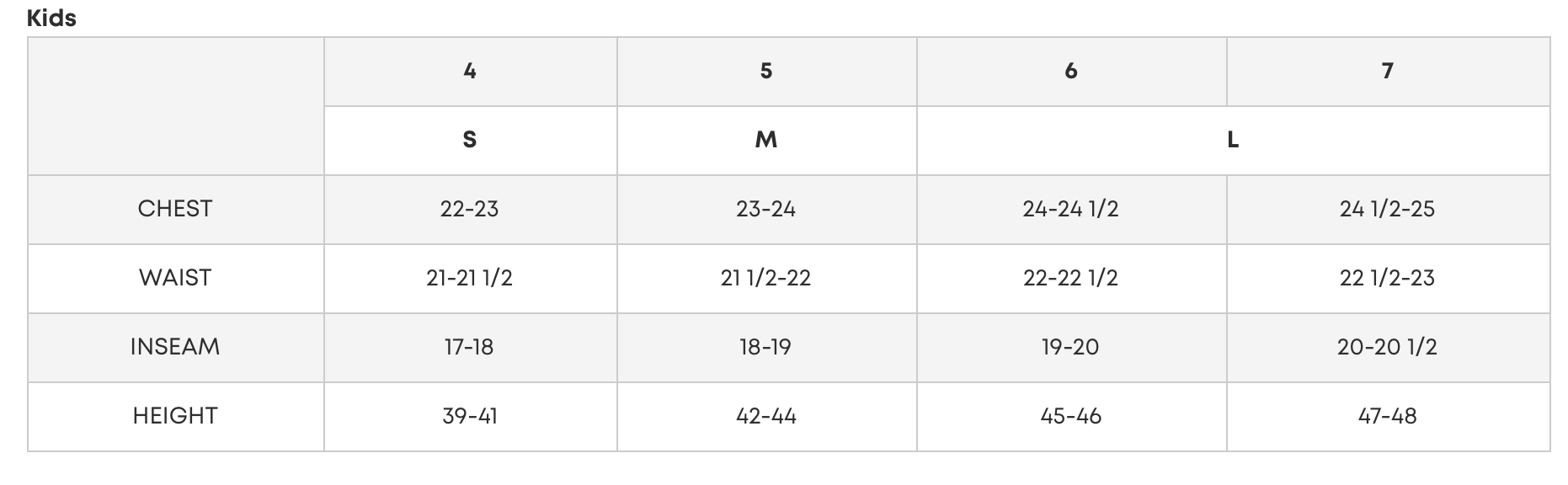Fox - 2019 Girls Kids 180 Mata MX Combo Size Guide