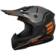 Shot - 2026 Pulse Lines Matt Black/Orange Helmet