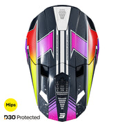 Shot - 2026 Lite Racing Blue/Neon Yellow Pearly MIPS D30 Helmet