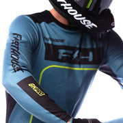 Fasthouse - Grindhouse Pro Apex Slate/Flo Green MX Combo