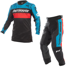 Fasthouse - Youth Grindhouse Pro Daytona Electric Blue/Black MX Combo