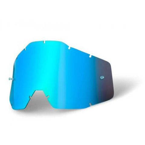100% - Youth Blue Iridium Goggles Lens (4305878024269)