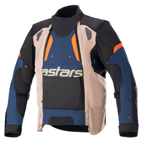 Alpinestars - Halo Drystar Khaki/Navy/Orange Adventure Jacket