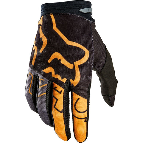 Fox - 180 Youth Skew Black/Gold Gloves