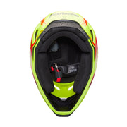 Fox - 2024 V1 Statk Yellow/Red Helmet