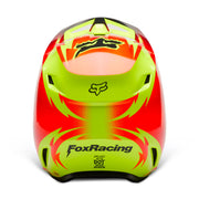 Fox - 2024 Youth V1 Statk Yellow/Red Helmet