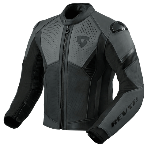 Rev-It - Matador Black/Grey Leather Jacket