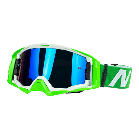 Nitro - NV-150 Green/White MX Goggles