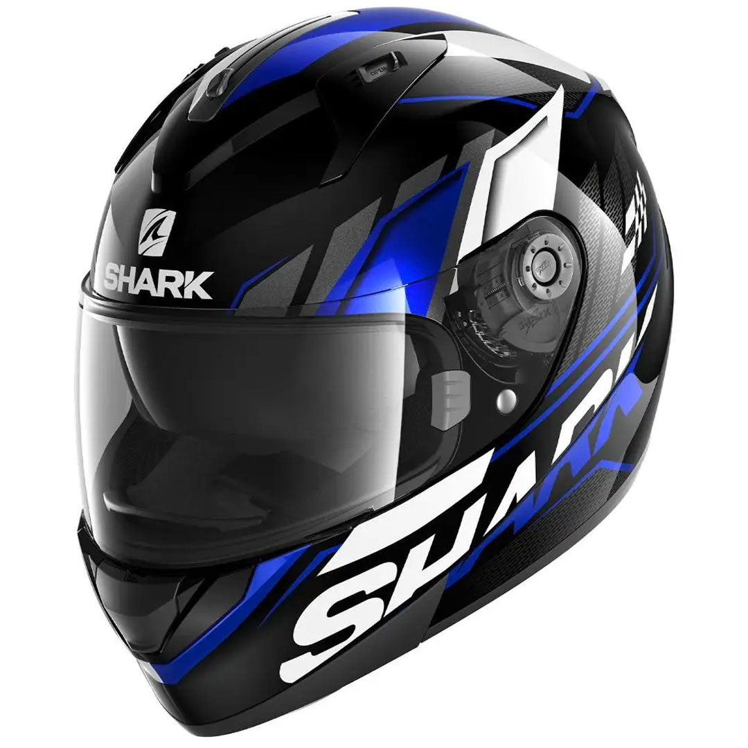 Black best sale shark helmet