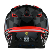 TLD - SE4 Poly Warped Black/Glo Red Helmet
