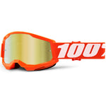 100% - Youth Strata 2 Orange W/ Mirrored Lens Goggles