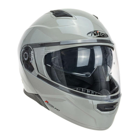 Nitro - F350 Solid Grey Modular Helmet
