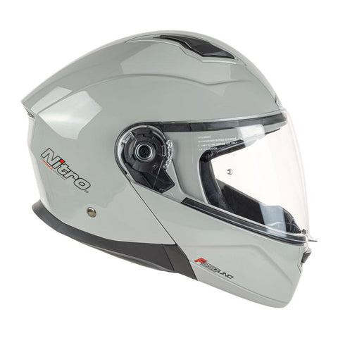 Nitro - F350 Solid Grey Modular Helmet
