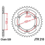 JT - Honda Steel Rear Sprocket