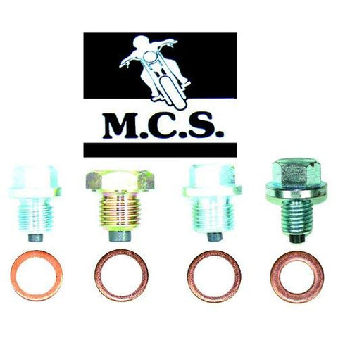 MCS - Magnetic Sump Plug And Crush Washer - 10mm x 1.25