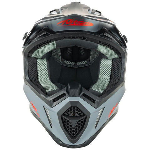 Nitro - MX760 Grey/Red Helmet