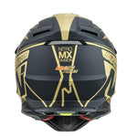 Nitro - MX760 Satin Black/Gold Helmet