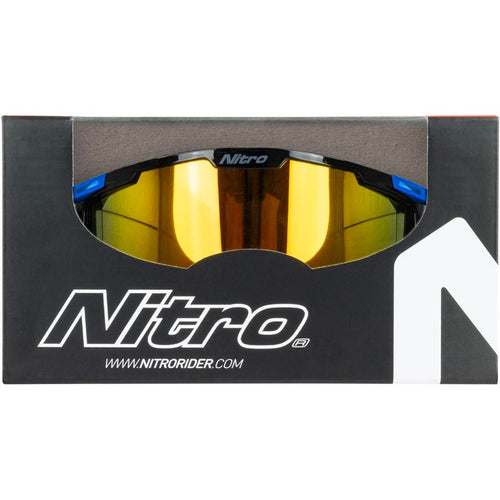 Nitro - NV-100 Iridium Black/Blue MX Goggle