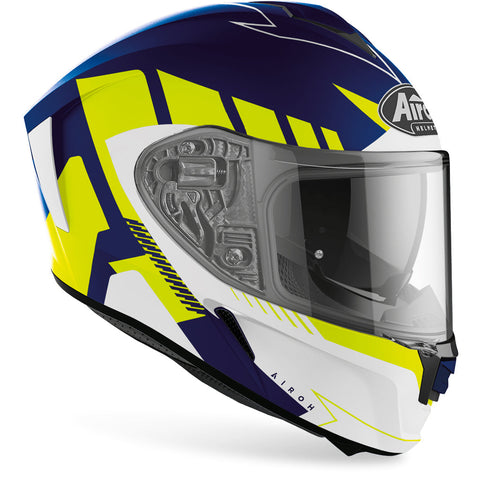 Airoh - Spark Rise Blue/Yellow Helmet