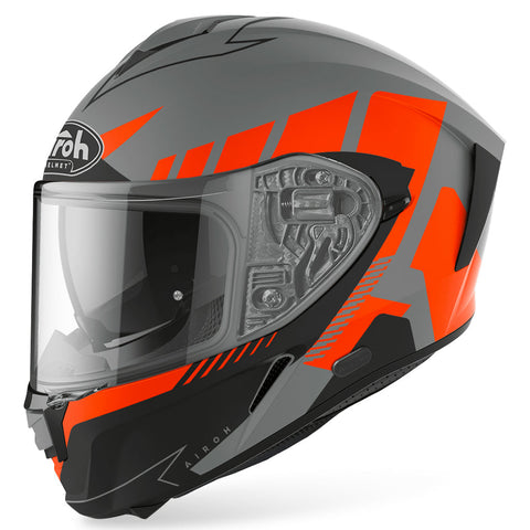Airoh - Spark Rise Grey/Orange Helmet