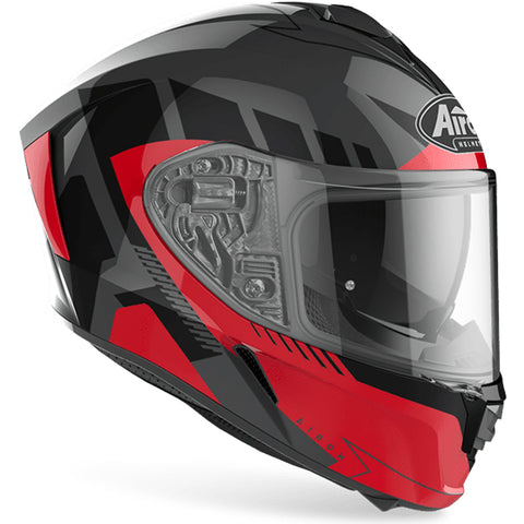 Airoh - Spark Rise Grey/Red Helmet