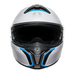 AGV - Tourmodular White/Blue Helmet & Intercom System Combo