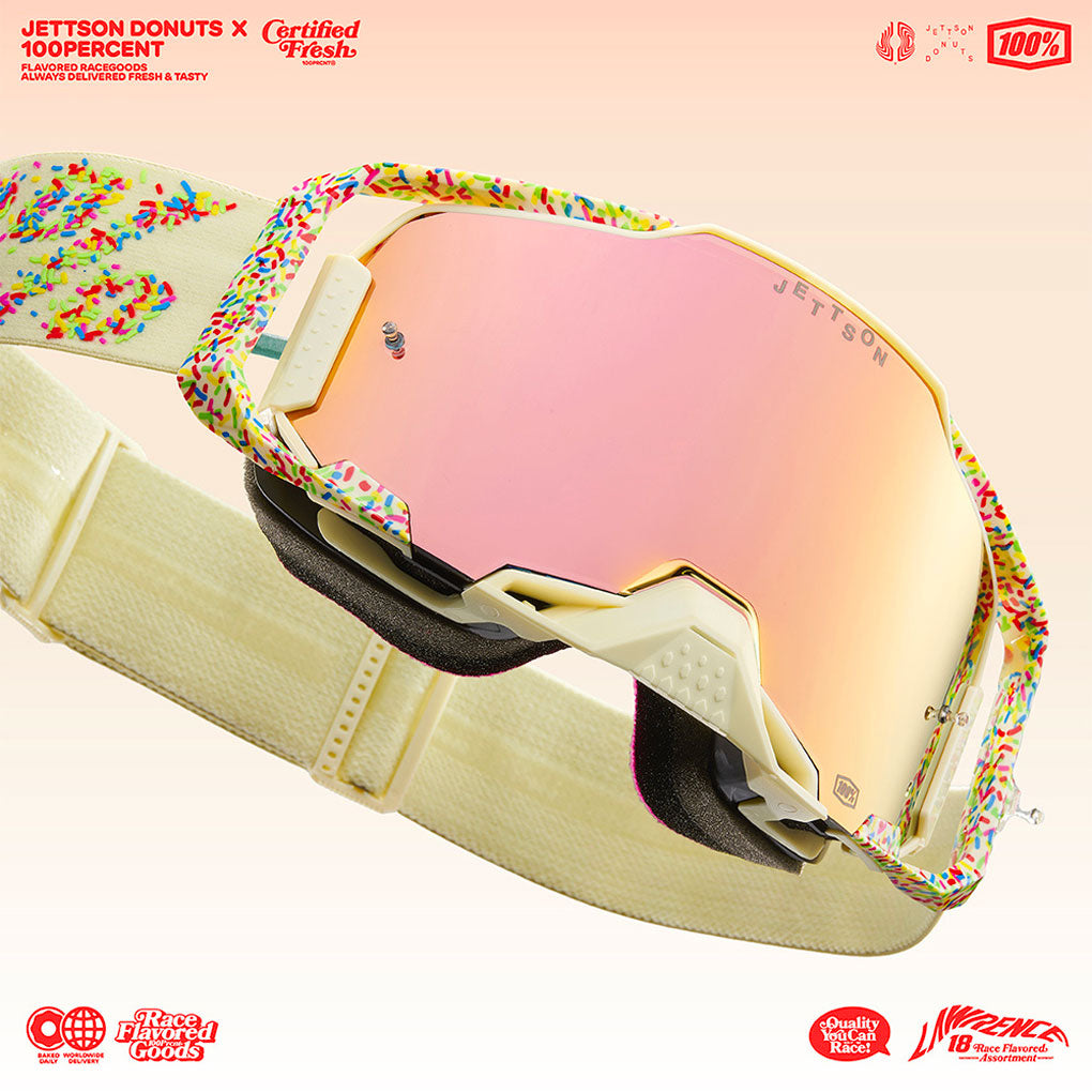 100 percent donut goggles 100% - Jett Lawrence Armega LE Donut 2 Pk - OSFA