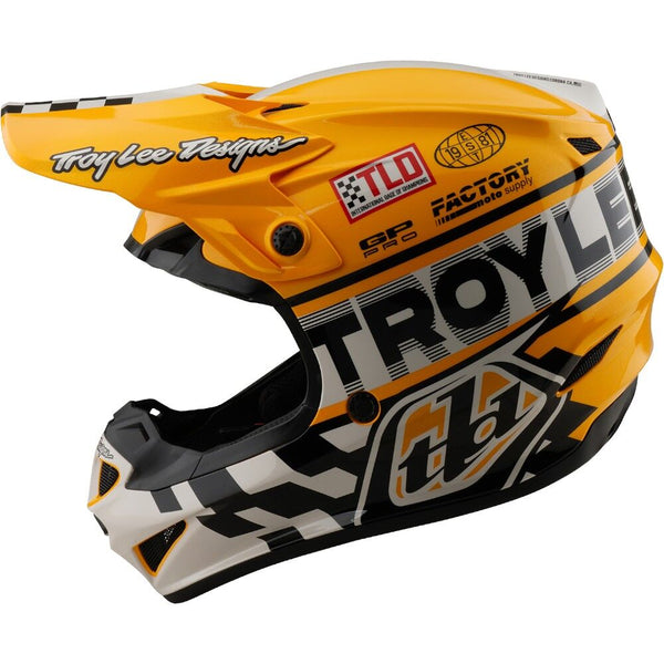 TLD - 2025 GP Pro Fifty-50 White/Gold Helmet