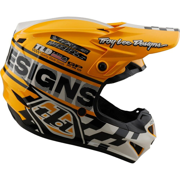 TLD - 2025 GP Pro Fifty-50 White/Gold Helmet