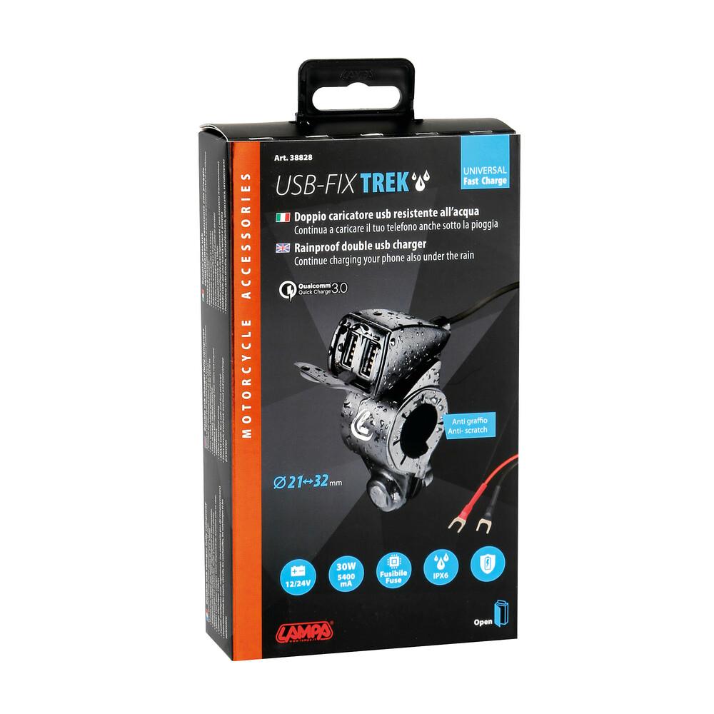 Lampa - Trek Bar Mount Double USB Charger