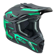 Nitro - MX760 Satin Black/Teal Helmet