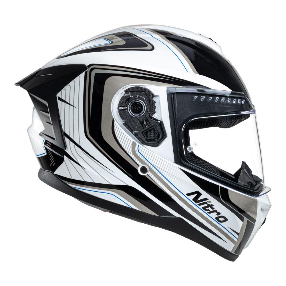 Nitro - N700 Black/White/Gunmetal Helmet