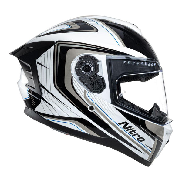 Nitro - N700 Black/White/Gunmetal Helmet