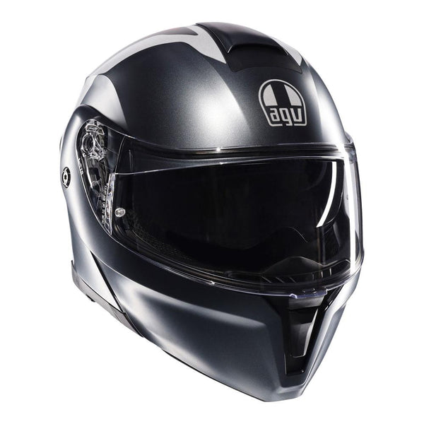 AGV - Street Modular Resia Matt Grey/Silver/Red Helmet