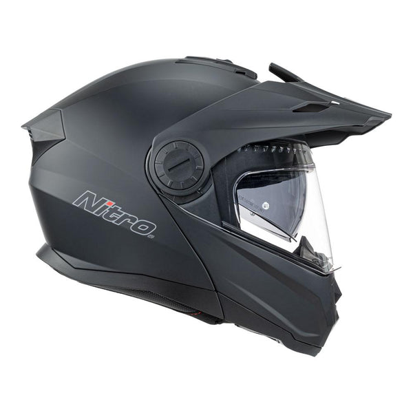 Nitro - FA1650 Satin Black Adventure Modular Helmet