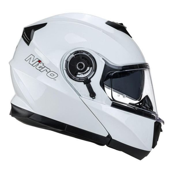 Nitro - F160 Solid White Modular Helmet