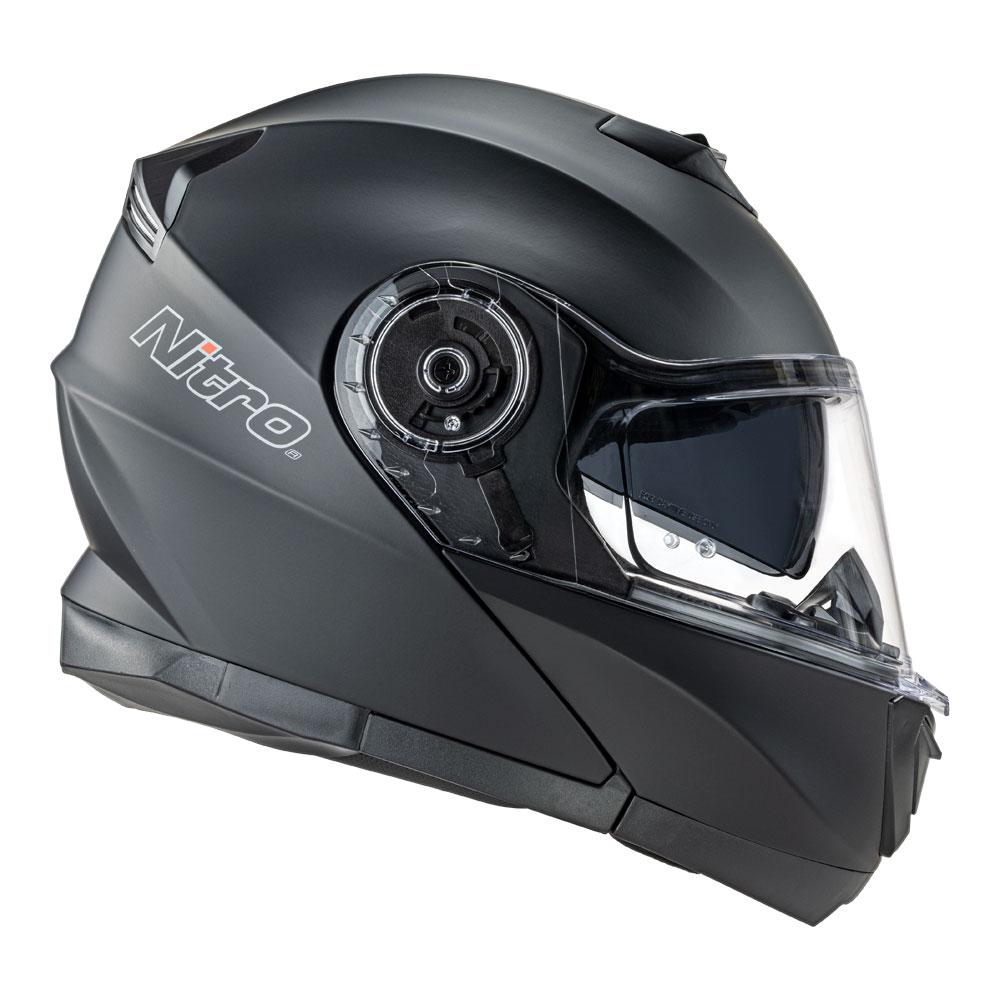Nitro - F160 Satin Black Modular Helmet