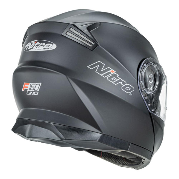 Nitro - F160 Satin Black Modular Helmet