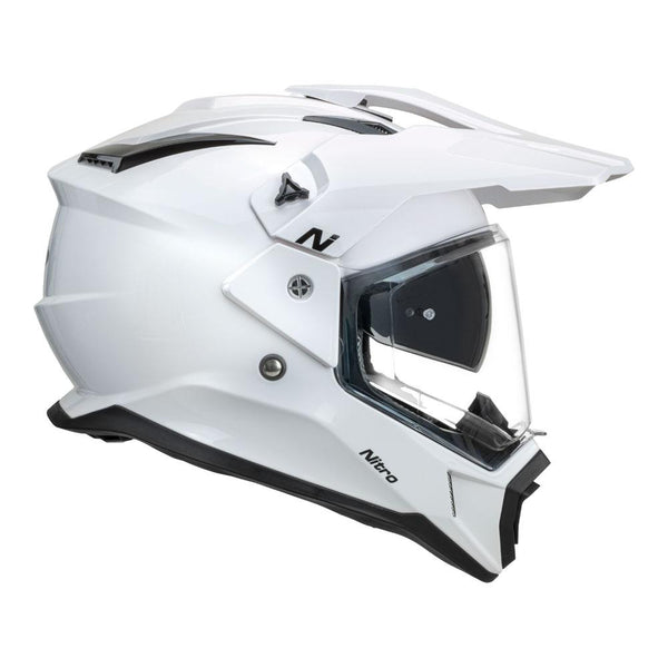 Nitro - MX780 Gloss White Adventure Helmet