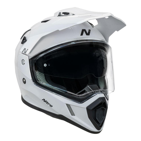 Nitro - MX780 Gloss White Adventure Helmet