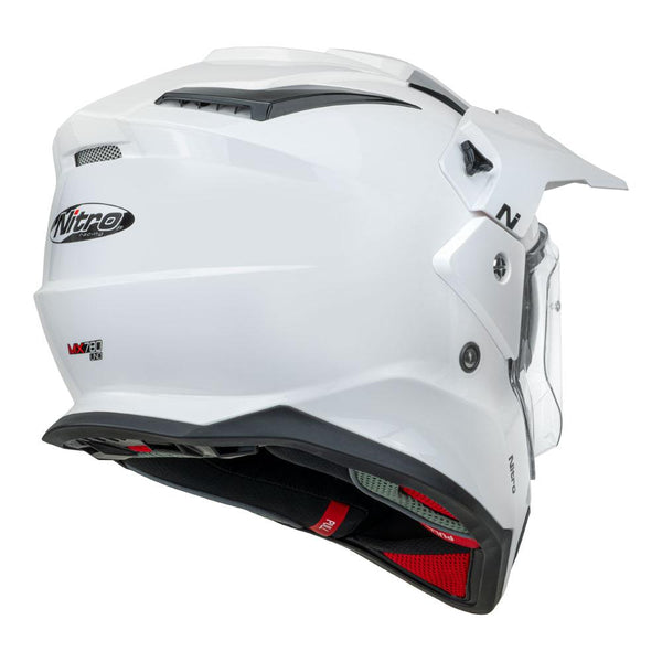 Nitro - MX780 Gloss White Adventure Helmet