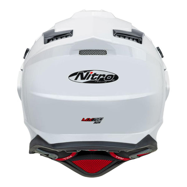 Nitro - MX780 Gloss White Adventure Helmet
