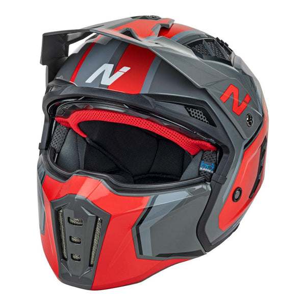 Nitro - NZ302 Fighter Grey/Orange Helmet