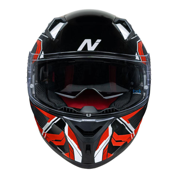 Nitro - N501 Fuse Red/White/Black Full Face Helmet