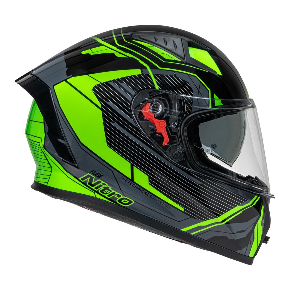 Nitro - N501 Fuse Green/White/Black Full Face Helmet