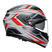 AGV - K3 Space White/Red/Fluoro Full Face Helmet