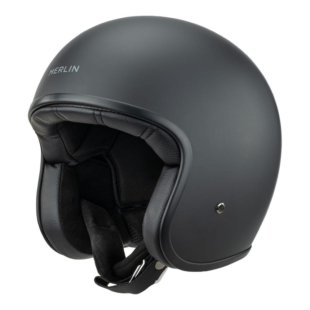 Merlin - Blackbird Matt Black Open Face Helmet