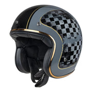 Merlin - Blackbird Racer Black Open Face Helmet