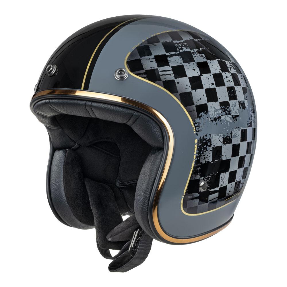 Merlin - Blackbird Racer Black Open Face Helmet