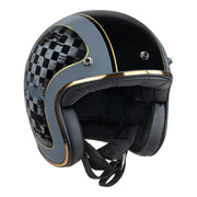 Merlin - Blackbird Racer Black Open Face Helmet